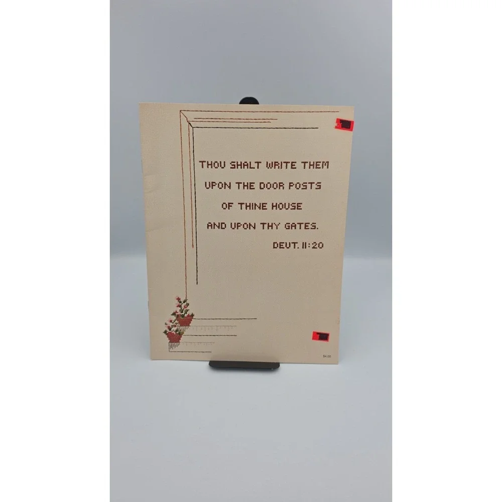 Thou Shall Write Them, 1979, Cross Stitch Pattern Booklet